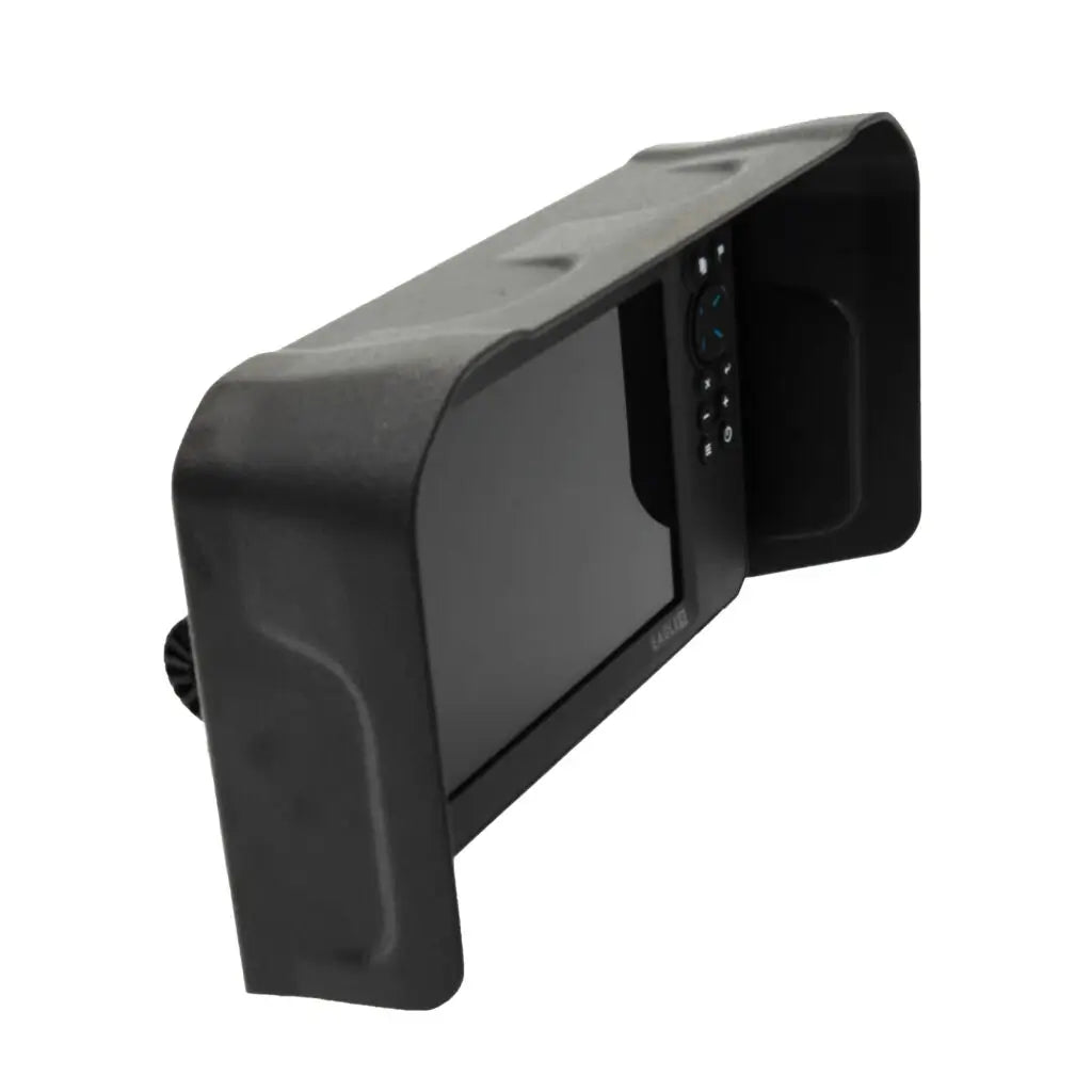 Visor fitted to a Lowrance Eagle 5 fish finder