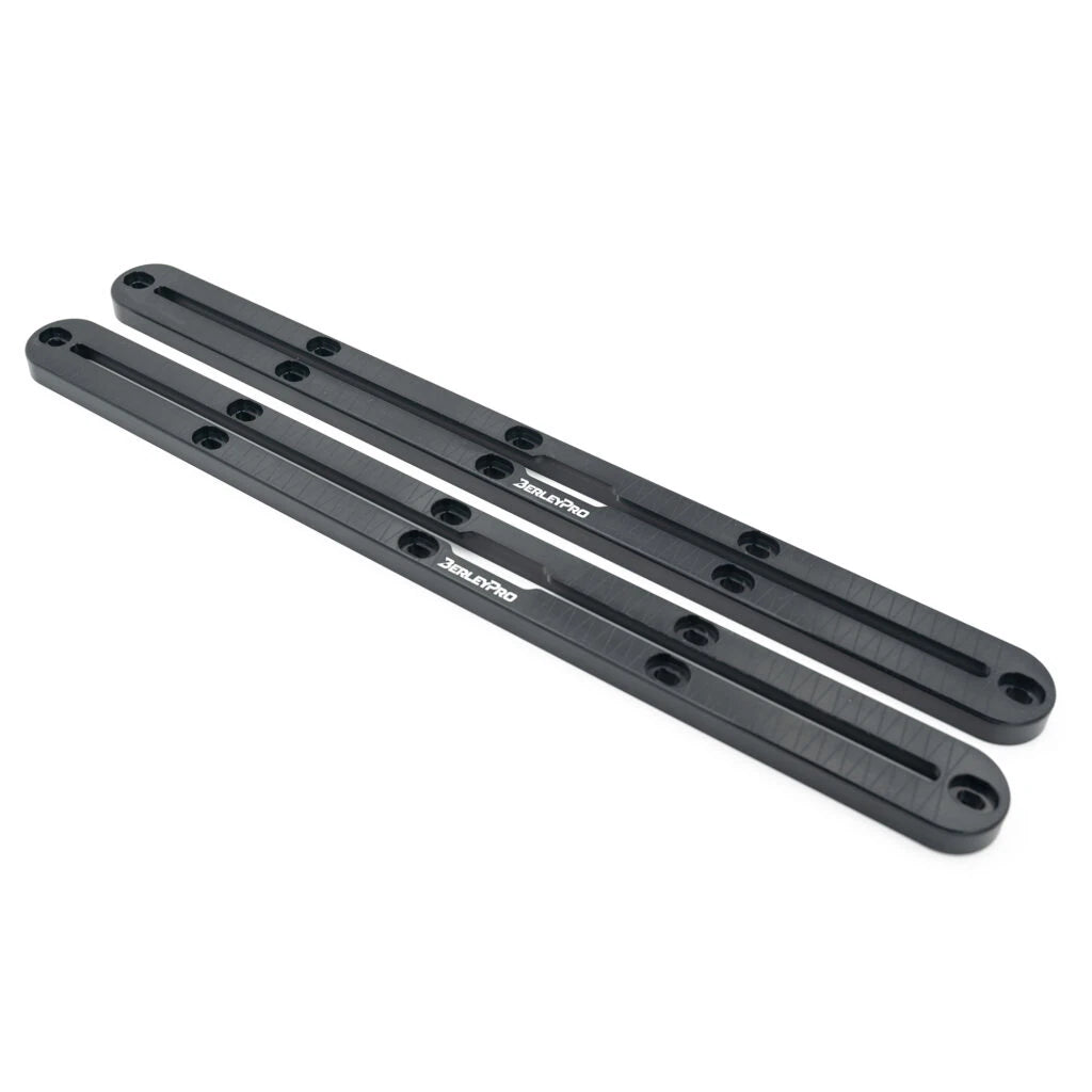 Pair of black anodised Titan gear tracks to suit Old Town kayaks