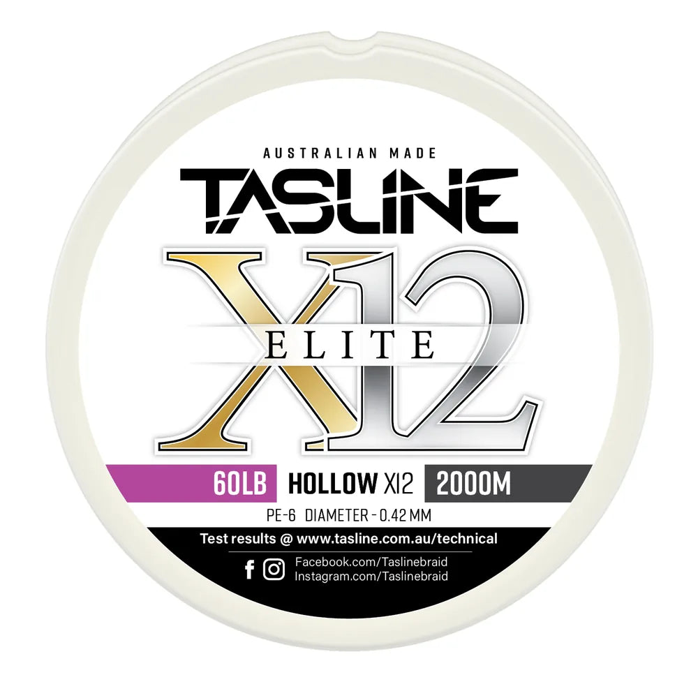 Tasline X12 Elite Hollow Braid