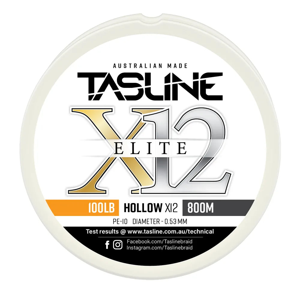 Tasline X12 Elite Hollow Braid