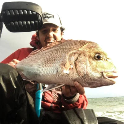 Snapp caught on a kayak