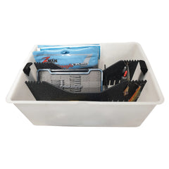 Hobie Rectangular bucket organiser with dividers and tackle packets