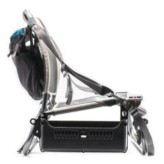 Hobie Lynx seat frame with the Lynx Bro adapters holding an empty Side Bro caddy