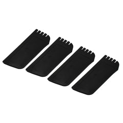 Four black Divided Bros compartment panels laid out flat on a white background