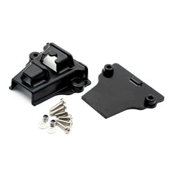 BerleyPro Tool Bro kit contents: black holder body, backing plate and stainless screws on white