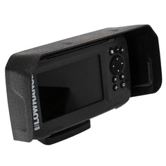 Visor fitted to a Lowrance Hook2 or Hook Reveal 5 fish finder