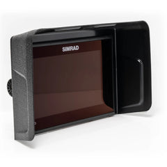 Visor fitted to a Simrad GO9 XSE fish finder display