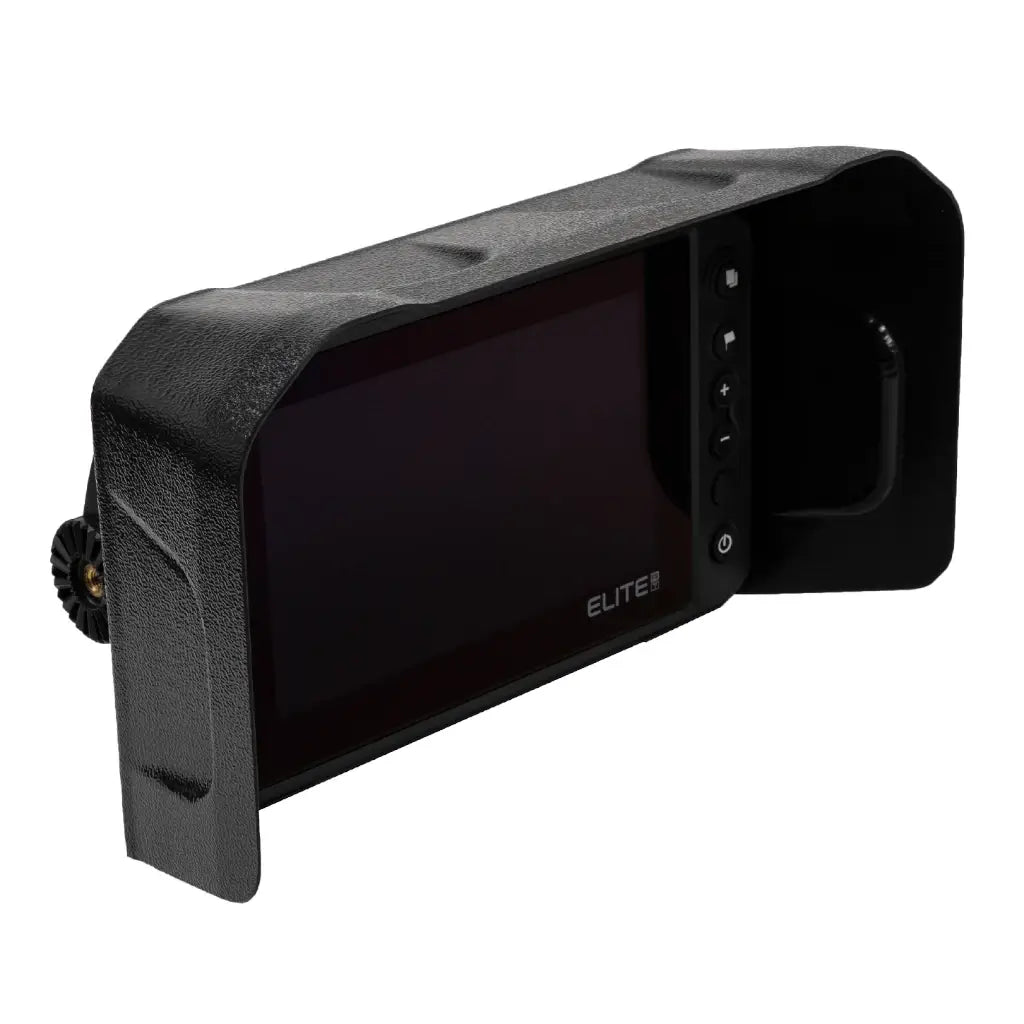 Visor fitted to a Lowrance Elite FS 7 fish finder