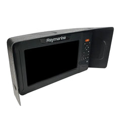 Visor fitted to a Raymarine Element 9 fish finder