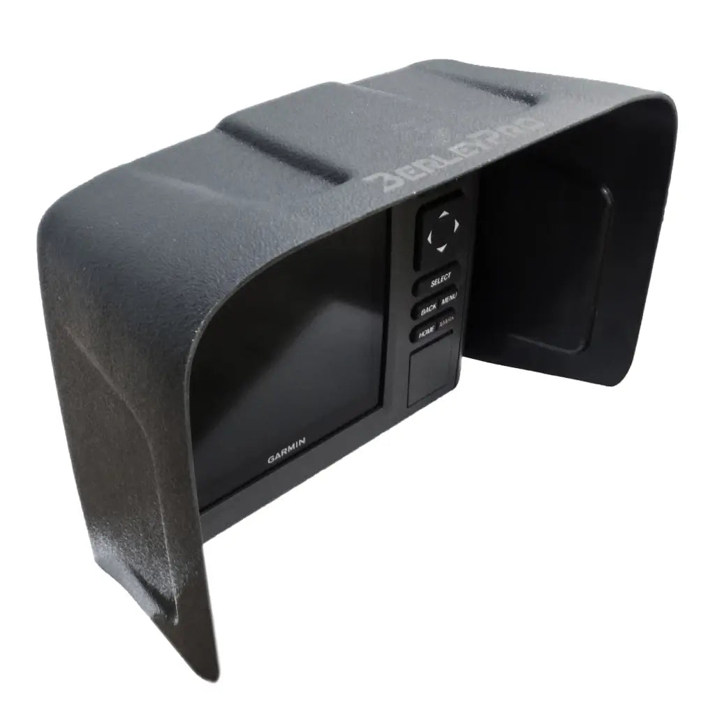 Visor fitted to a 5in Garmin Echomap Chirp fish finder