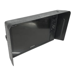 Visor fitted to a 12in Garmin GPSMAP XXX2 fish finder series display, viewed from the side