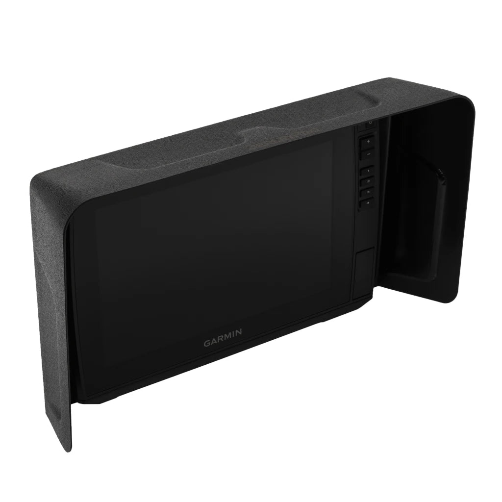 Visor fitted to a 10in Garmin Echomap Ultra fish finder display
