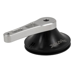 Raised steering handle assembly from the side, BerleyPro embossed on the black base