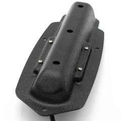 Textured black TripleShot transducer pod with its cable