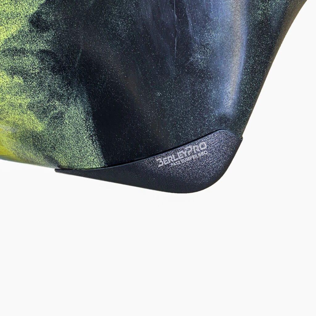 Bumper Bro fitted to the bow of a camo Hobie Pro Angler 12 360