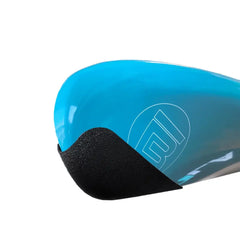 Bumper Bro fitted to the nose of a bright blue Bote HD paddle board