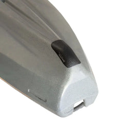 Bumper Bro fitted to the stern of a silver grey Crescent Shoalie kayak