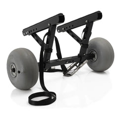 Kimmi Cart kayak trolley fully assembled with 24cm Trax balloon wheels and its strap loop