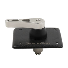 Slayer 10 steering handle upgrade viewed front-on, showing the base plate and fitting