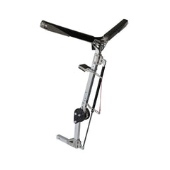 Will-I kayak loader, stainless folding arm with a black padded roller crossbar