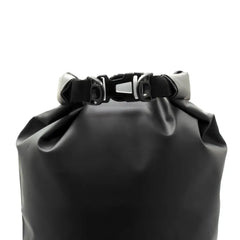 Top of the BerleyPro dry bag rolled down and secured with its side-release buckle