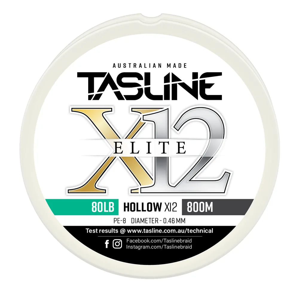 Tasline X12 Elite Hollow Braid