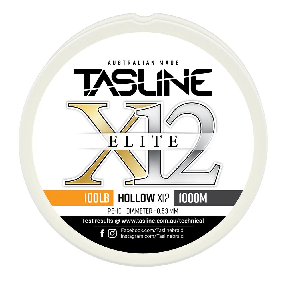 Tasline X12 Elite Hollow Braid
