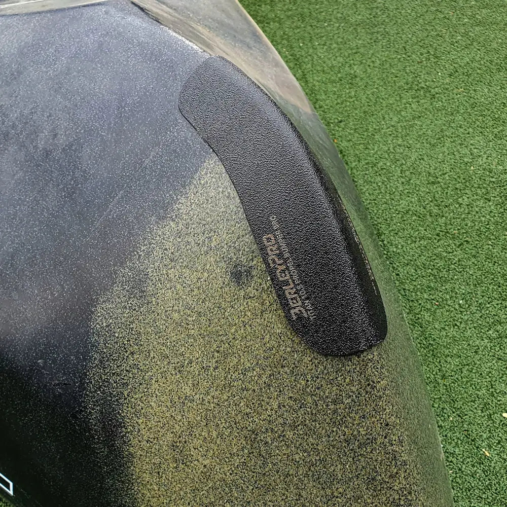 Textured Bumper Bro fitted to an olive Native Titan 10.5 kayak hull