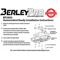 BP2603 installation instruction sheet with numbered steps and an exploded fitting diagram